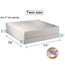 Twin size mattresses work great for children's rooms, bunkbeds, small bedrooms, and guest rooms. Legacy Twin Size 39 X75 X8 Mattress And Low Profile Box Spring Set With Bed Frame