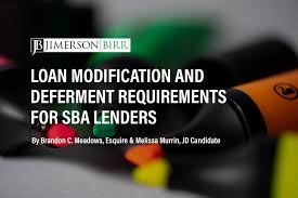 This change reduces their monthly mortgage payments because they can no longer afford the mortgage payments they currently have. Loan Modification And Deferment Requirements For Sba Lenders