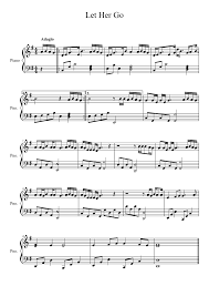 Birdy Let It All Go Piano Let Her Go Passenger Piano Partituras Piano Partituras Piano