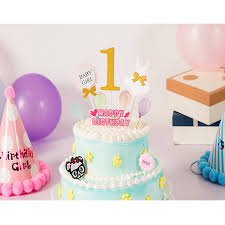 One year old birthday celebration kids cake. 1 Year Old Cake Toppers Insert Glitter Paper 10 Pcs And One Year Baby S Glitter Paper 6 Pcs For Birthday Party Decoration Cake Decorating Supplies Aliexpress