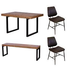 Shop target for dining chairs & benches you will love at great low prices. Malmo Reclaimed Timber 140cm Extending Dining Table Bench 2 Kiara Chairs