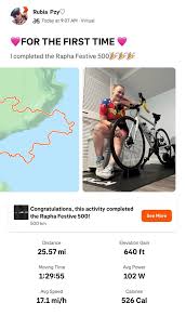 I completed the Rapha Festive 500🎉🩷🚴‍♀️ Swift Ride🚴‍♀️