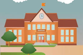 35+ trend terbaru gambar awan animasi hitam putih. Gambar Gedung Sekolah Animasi Rasanya