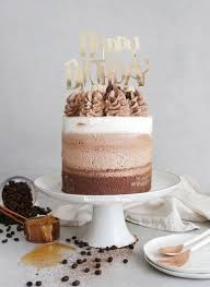Chocolate Coffee Ombre Cake Coffee Cake Recipes Chocolate Cake With Coffee Cake