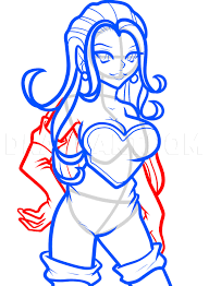 How To Draw Human Rouge Anime Rouge The Bat Step By Step Drawing Guide By Dawn Dragoart Com Image of hand on hip pose drawing at getdrawings com free for. how to draw human rouge anime rouge