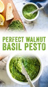 Walnut Pesto With Basil A Couple Cooks Recipe Homemade Pesto Basil Recipes Walnut Pesto