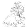 Disney princesses belle coloring pages. 1