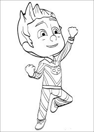 Todos los personajes de anime. Pj Mask Para Pintar Dibujos Para Imprimir Y Colorear