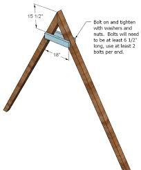 Place one of the legs in the bracket ( the other bracket slot should be faced down). How To Build A Swing Set For The Playhouse Ana White
