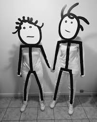 You Can Both Go As Rihanna S Stick Figure Memes With Just An All White Outfit With The Best Halloween Costumes Ever Family Halloween Costumes Family Halloween