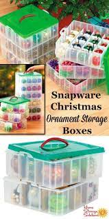 Snapware Christmas Ornament Storage Boxes Make Organizing A Snap Christmas Ornament Storage Box Ornament Storage Box Ornament Storage