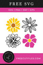 Flowers Free Svg Flower Svg Files Cricut Svg Files Free Cricut Free