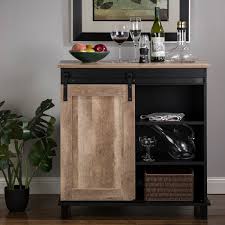 If you have some extra pallets lying around, then this. Barn Door Liquor Cabinet Wayfair