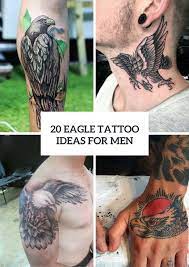 A flying eagle tattoo design shows an eagle with widely spread out wings that symbolize a feeling of freedom and spiritual strength; 20 Gorgeous Eagle Tattoo Ideas For Men Styleoholic