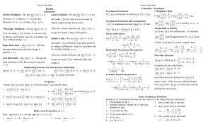 Free printable math cheat sheet. Calculus Cheat Sheet Steemit