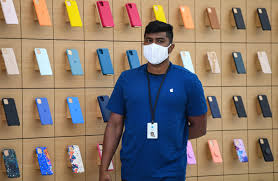 Face masks online and in store now!! Apple Engineers Designed Protective Face Mask For Employees
