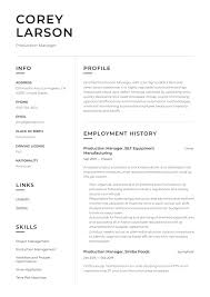 Cv examples see perfect cv samples that get jobs. Production Manager Resume Writing Guide 12 Templates 2020