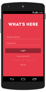 What S Here Android App Template App Template Android App Design App Design Inspiration