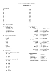Kunci jawaban tik kelas 5. Download Soal Uas Tik Kelas 1 Sd Semester 1