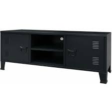 Selsey wander meuble tv suspendu banc tv avec led 180 cm. Vidaxl Meuble Tv Metal Style Industriel 120 X 35 X 48 Cm Noir
