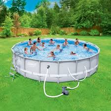 Coleman Power Steel 18 X 48 Frame Swimming Pool Set Walmart Com Walmart Com