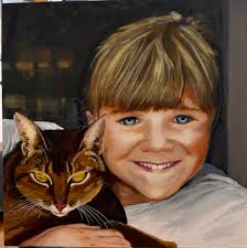 My 10-year-old daughter drew Davy and Peter in heaven