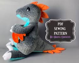 For the stormfly plush, it was hard to find good patterns that fit my vision of how i wanted the plush to look. Raptor Plushie Pattern Pdf Dinosaur Stuffed Animal Pattern Etsy