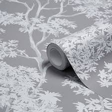 Colours Charcoal Maple Tree Mica Effect Smooth Wallpaper Diy At B Q Make your home shine with metallic wallpapers. colours charcoal maple tree mica effect smooth wallpaper
