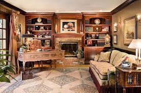 40 Gorgeous Ideas For A Sizzling Home Office With Fireplace Home Library Design Home Office Design Office With Fireplace