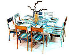 Homury 3 pieces dining table set with padded stools, small kitchen table and chairs set, industiral dinette set for small spaces, rustic. Daca Pu Dining Table Square 8 Seats Sm Artworks