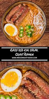 Easy Rib Eye Steak Craft Ramen Beef Ramen Recipe Top Ramen Recipes Spicy Beef Ramen Recipe