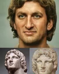 Recreating Facial Features; of "Alexander the Macedonian" using digital  system according to shape of his face in carved statues Alexander the Great  died in palace of King Nebuchadnezzar in Babylon in Iraq