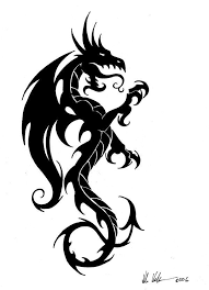 Dragons Used To Be Part Of Life In Many Cultures In Chinese Culture People Worship Dra Tribal Dragon Tattoos Black Dragon Tattoo Tribal Dragon Tattoo Designs