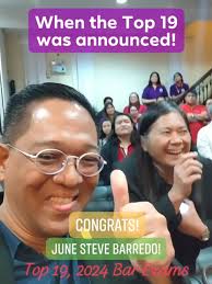 Our reaction when the Top 19 was announced! Congratulations, June Steve  Gonzaga Barredo of the USLS College of Law! Animo La Salle! 💚 #Bar2024  #BarNiJLo2024 #USLSLaw #LaSalleLaw #LaSalleBacolod ...