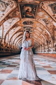 Residenz Munchen Travel Style Wedding Dresses Lace Royal Palace