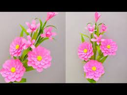 Learn how to make paper flower bouquet centerpiece with just a few easy steps and supplies. Paper Flower Stick How To Make Beautiful Paper Flower Stick At Home Stick Flower New Paper Flower 33 Youtube In 2020 Paper Flowers Paper Flowers Diy Handmade Flowers