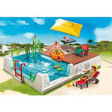 Playmobil City Life Modern Luxury Mansion Swimming Pool With Terrace Pool Playmobil Swimming Pools