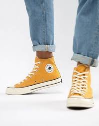 Black And Yellow Converse Chuck Taylors Converse Chuck Taylor All Star 70 Hi Sneakers In Yellow 162054c Yellow Converse Chuck Taylors Star Shoes