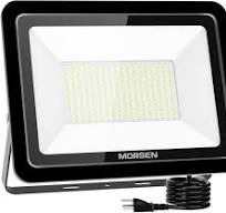 200W LED Flood Light 20000lm IP66 Waterproof Security Light 5000K Daylight  White