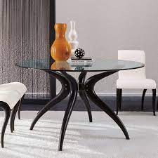At target, we have a wide range of dining tables to choose from, whether you're looking for a round dining table or a square dining table, we have all that you need for a warm and versatile dining space. Porada Retro Round Glass Dining Table Contemporary Dining Room Furniture Ultra Modern