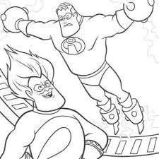 The Incredibles The Incredibles Frozone Coloring Pages The