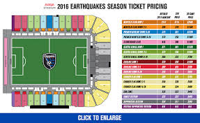Avaya Stadium Seating Map San Jose Earthquakes