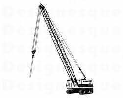 Crawler Crane Svg Construction Svg Crawler Crane Clipart Etsy Crawler Crane Svg Clip Art