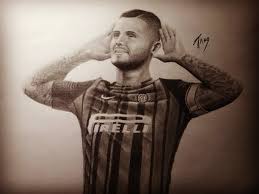 Biapri Disegno Di Mauro Icardi Inviato Dal Tifoso Facebook