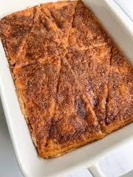 9 X 13 Pan Of Cream Cheese Bars In White Baking Dish In 2020 Cream Cheese Recipes Breakfast Recipes Casserole Baked Dishes