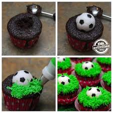 Theme Birthday Cupcake Ideas For Boys Soccer Cupcakes Soccer Cupcakes Soccer Birthday Parties Soccer Cake