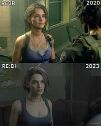 Jill Valentine in RE3R vs RE:DI (Credit to @Jillsince1996 on Twitter) :  rresidentevil