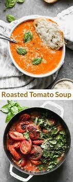 Roasted Tomato Soup Recipe In 2020 Roasted Tomatoes Roasted Tomato Soup Stove Top Soup Recipes