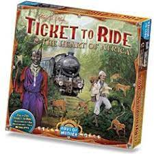 Ticket To Ride The Heart Of Africa Ticket To Ride Days Of Wonder Ticket To Ride Board Games Africa Map