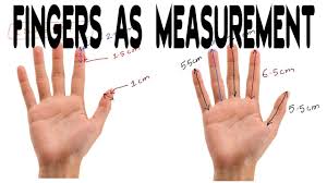 This ruler measure in two different units of length, inches on one side (english ruler) and centimeters on the other side (metric ruler). Your Fingers As Measurement Very Helpful In Measuring Body Structures Approaximately Youtube